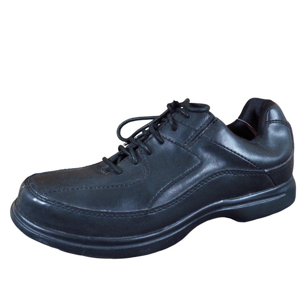 Streetcars Mass Transit Metro Men Walking Shoe Sz 7.5 Work Casual Black Leather
